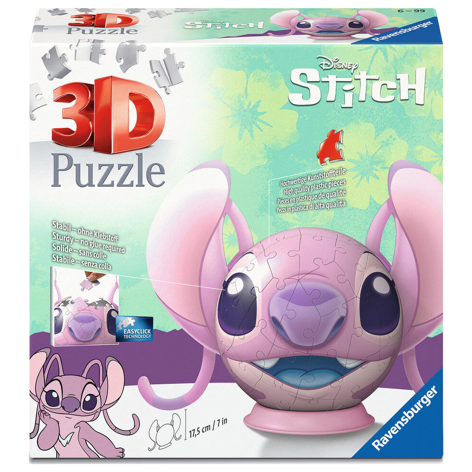 Disney Stitch Angel 3D kula puzzle 72 szt. zdjęcie produktu