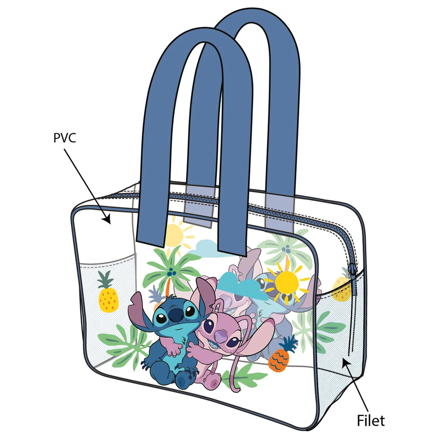 Disney Stitch & Angel torba plażowa zdjęcie produktu