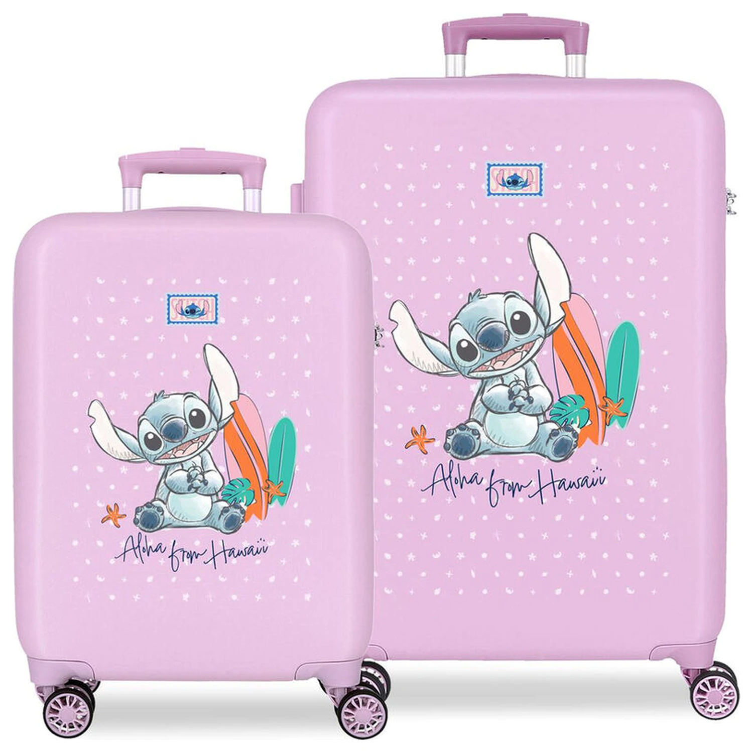 Disney Stitch From Hawai ABS zestaw 2-częściowy walizek na kółkach 55/65cm zdjęcie produktu