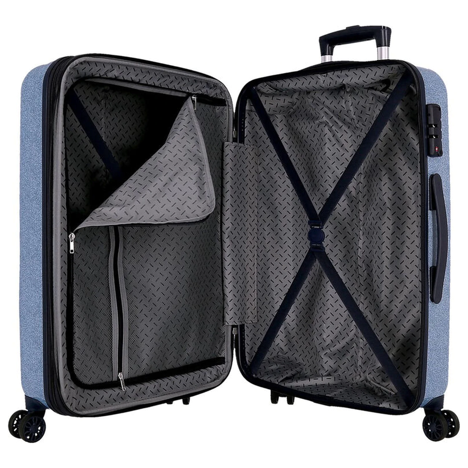 Disney Stitch Hearts ABS 2-częściowy zestaw walizek podróżnych na kółkach 55/65cm zdjęcie produktu