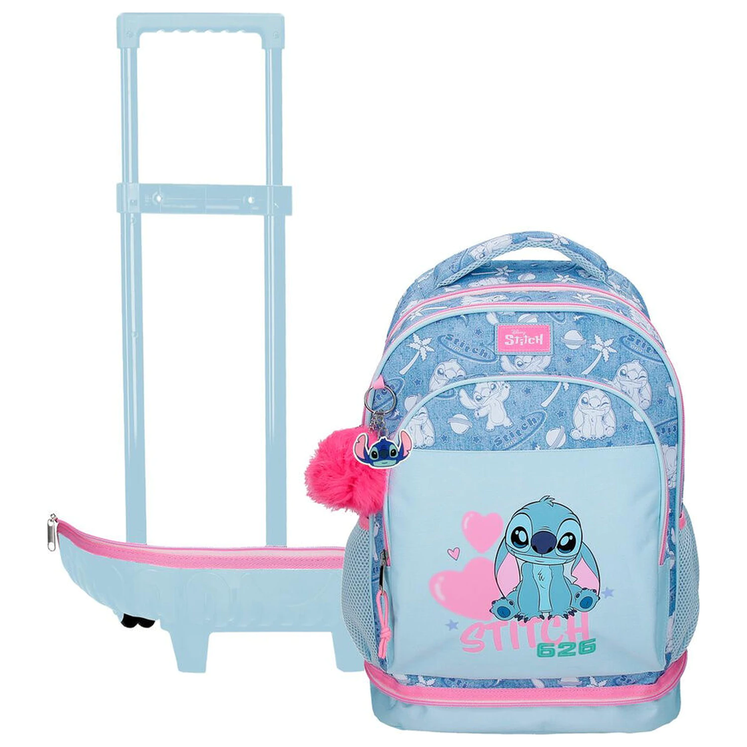Disney Stitch Hearts wyjmowany kompaktowy wózek 43 cm zdjęcie produktu
