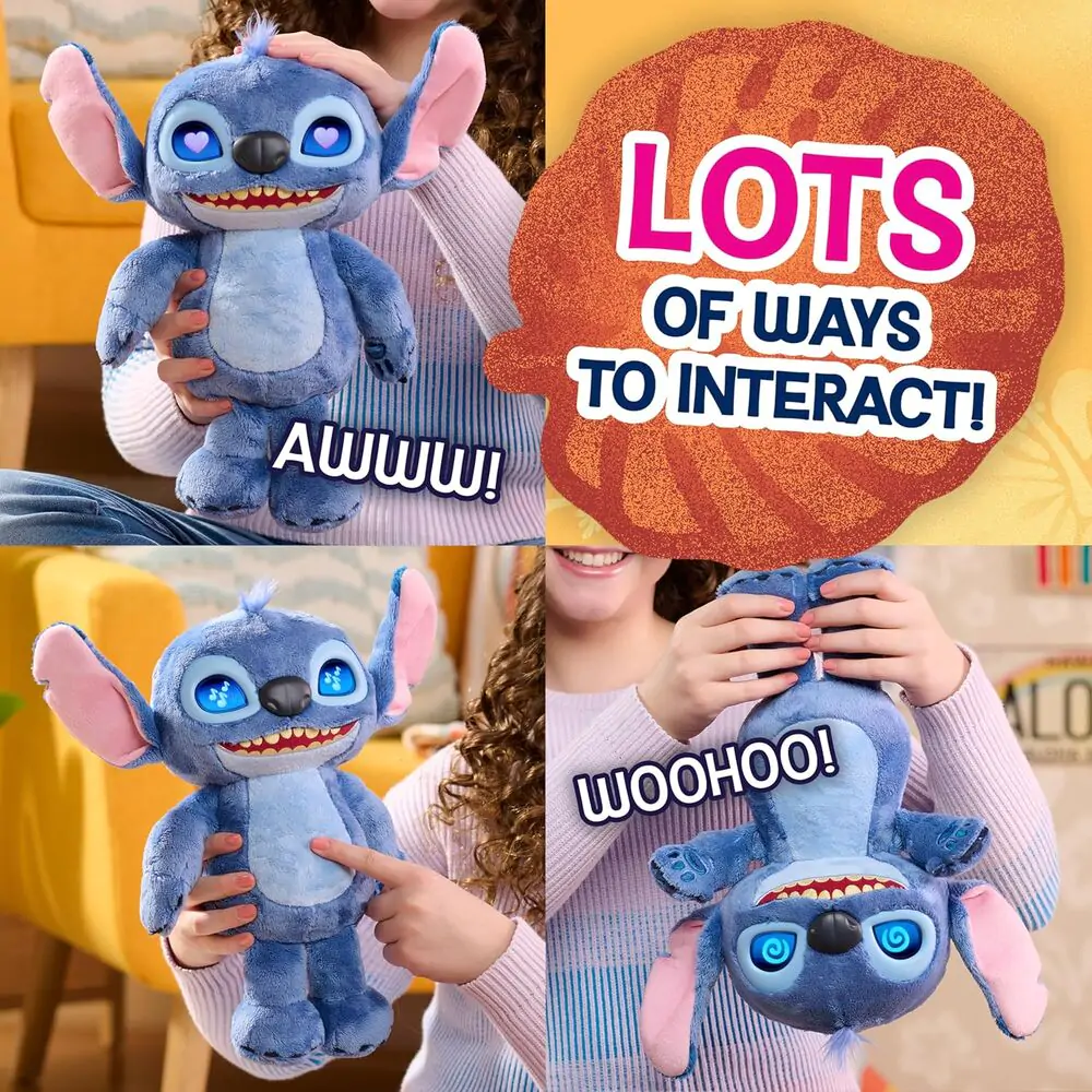 Disney Stitch interaktywna pluszowa zabawka 30cm zdjęcie produktu