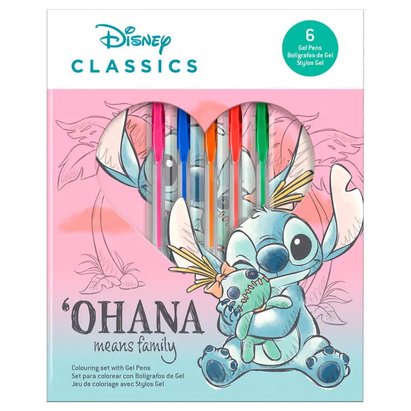 Disney Stitch notebook + zestaw 6 długopisów żelowych zdjęcie produktu