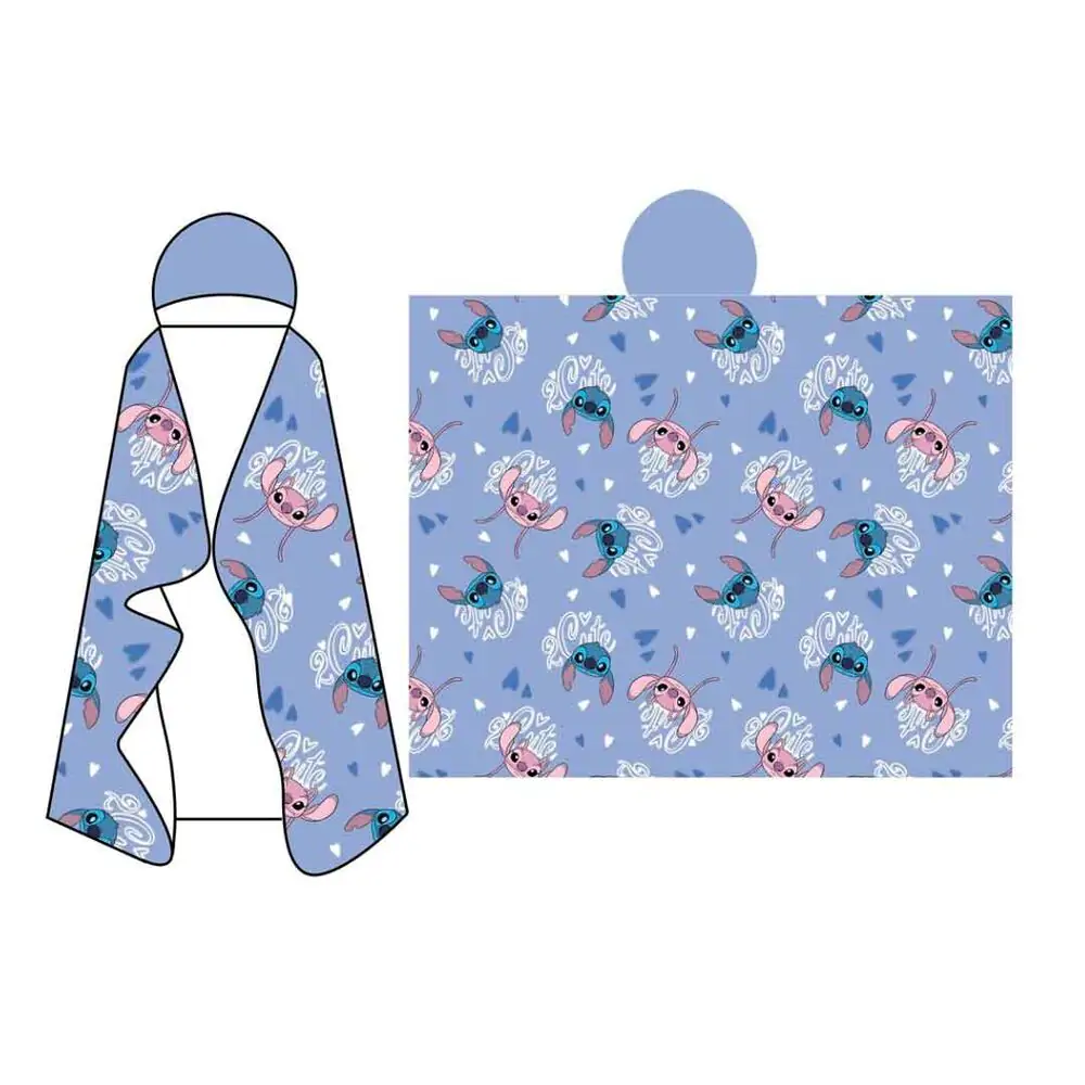 Disney Stitch koc z kapturem Coral 120x150cm zdjęcie produktu