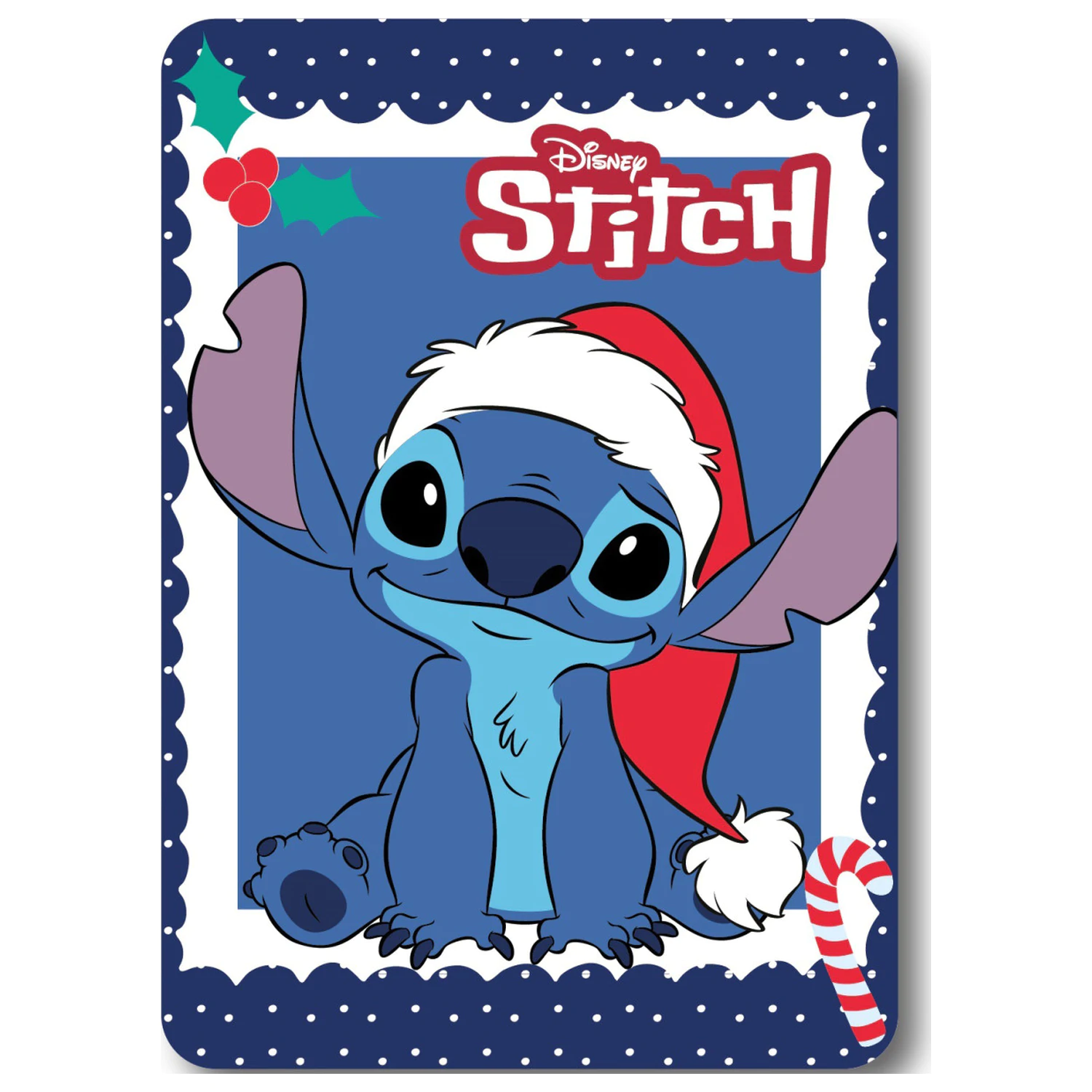 Disney Stitch świąteczny koc z polaru zdjęcie produktu