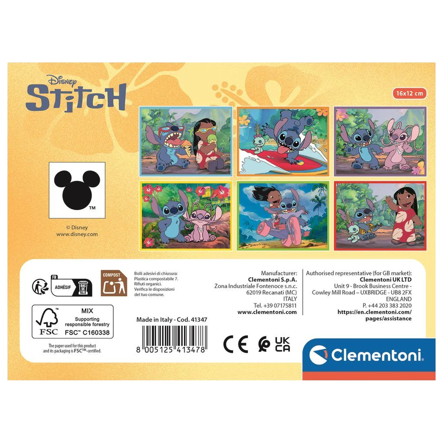 Disney Stitch puzzle w kostkach 12 sztuk zdjęcie produktu
