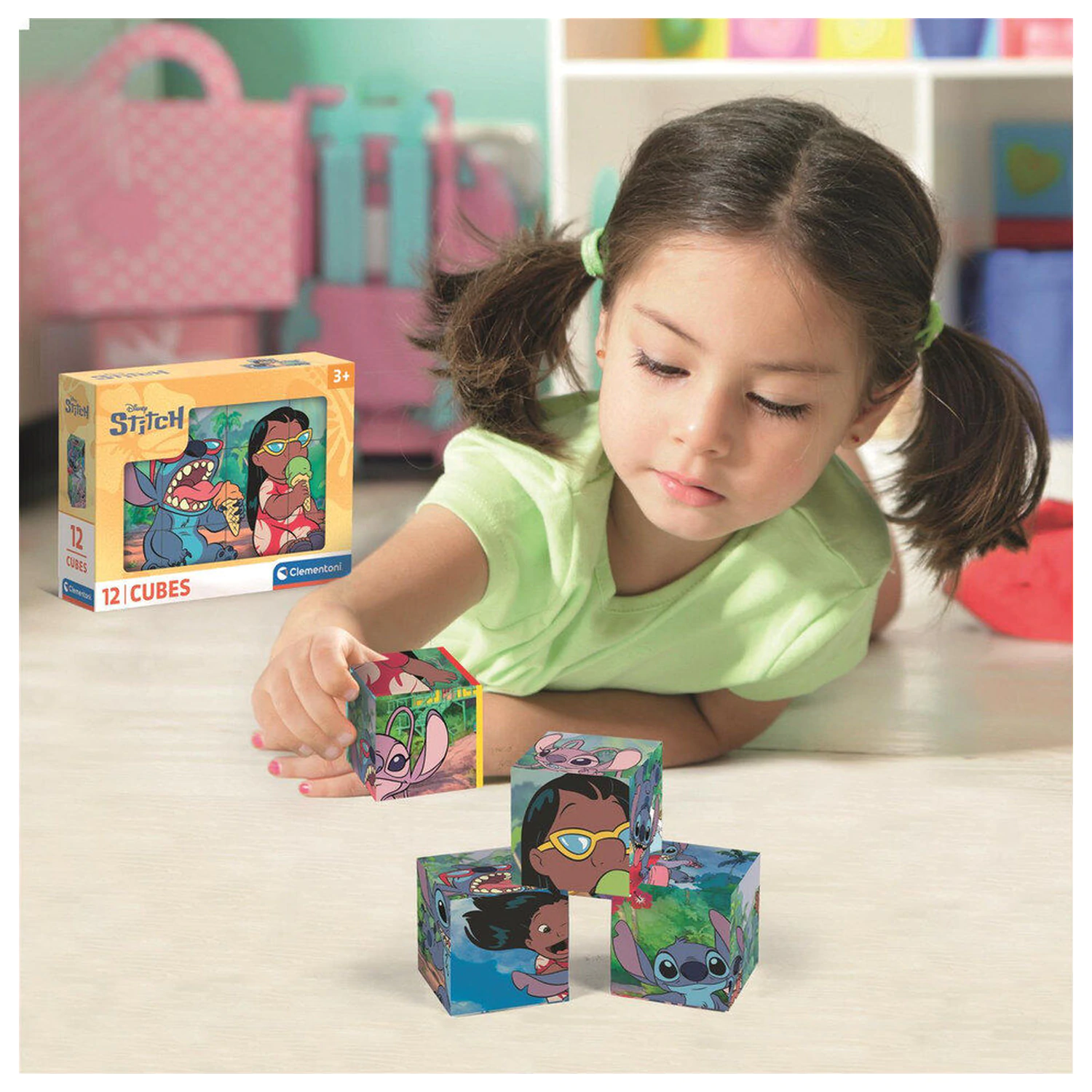 Disney Stitch puzzle w kostkach 12 sztuk zdjęcie produktu