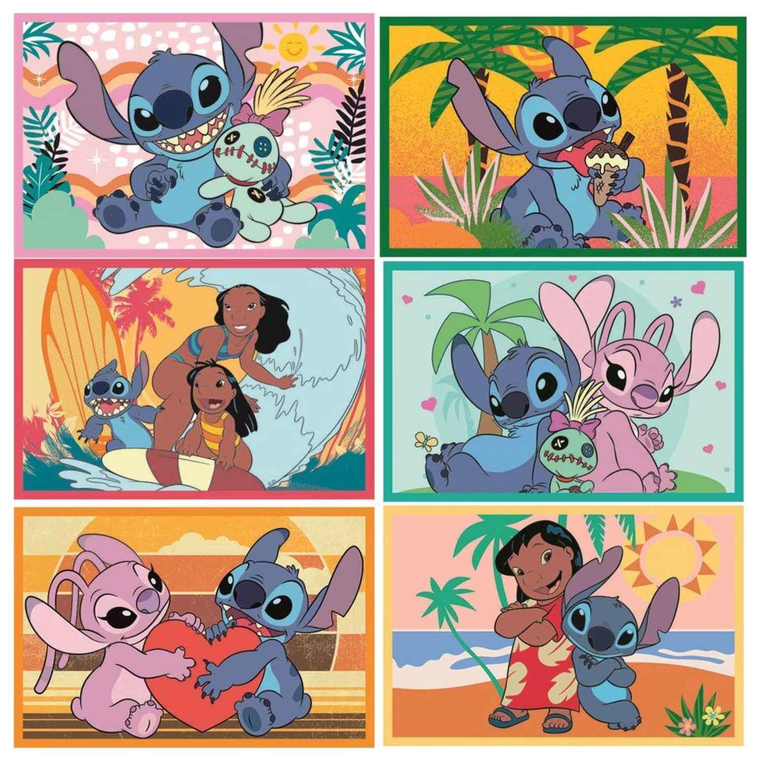 Disney Stitch kostki puzzle 6 szt. zdjęcie produktu