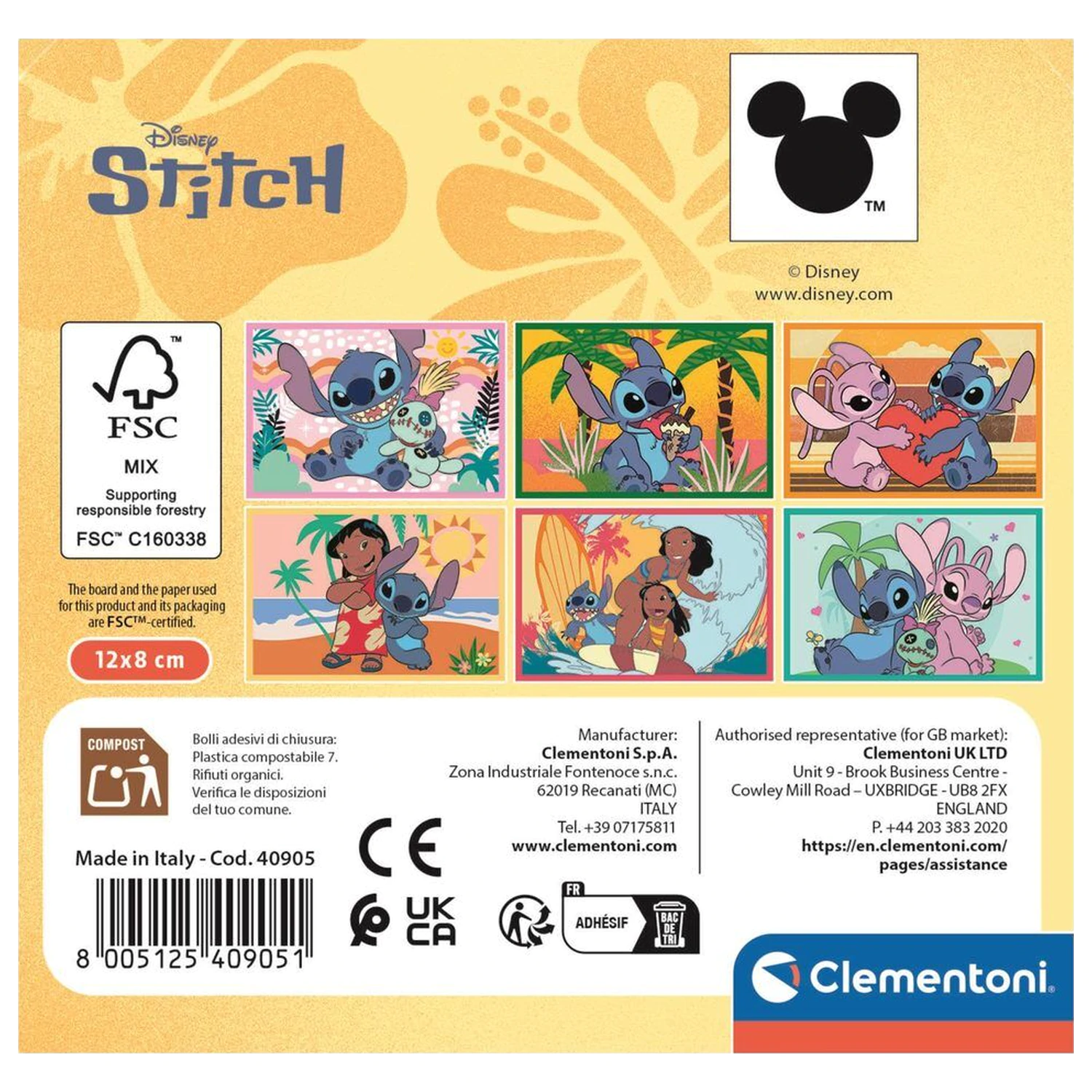 Disney Stitch kostki puzzle 6 szt. zdjęcie produktu