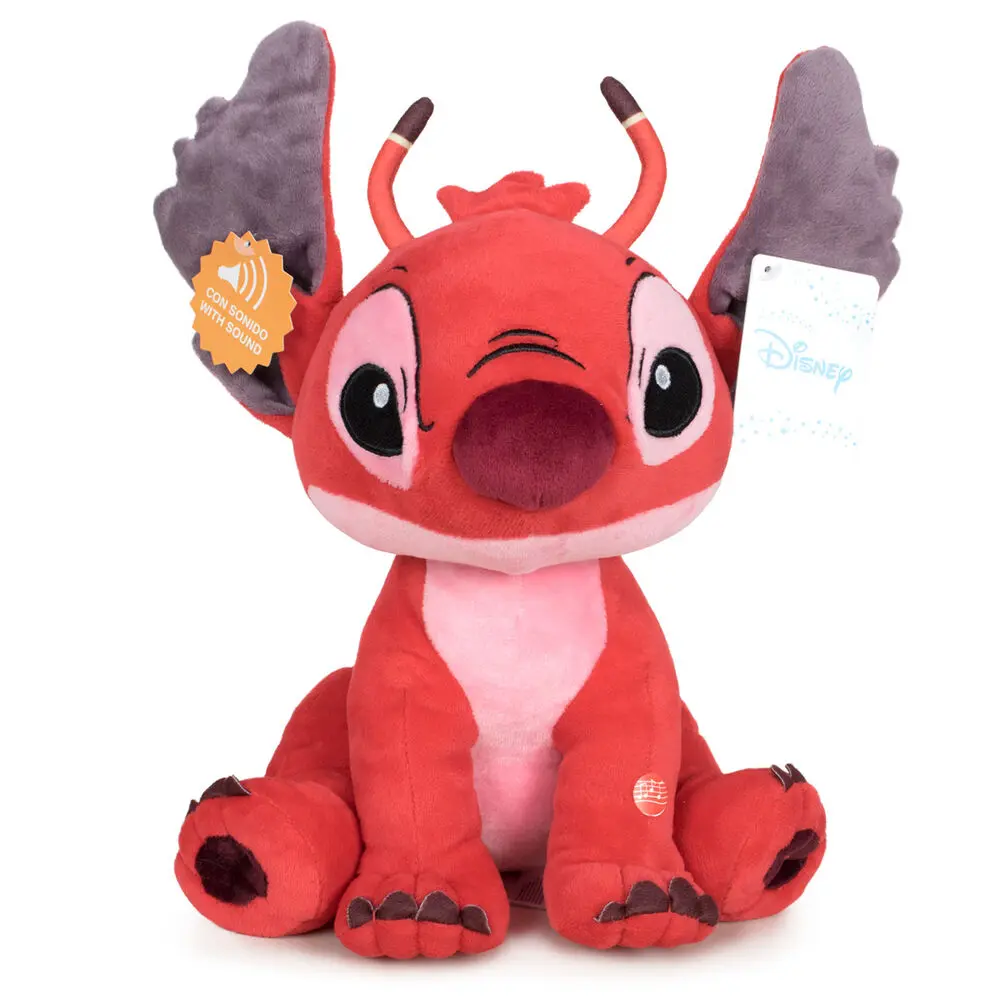 Disney Stitch Leroy miękka pluszowa zabawka z dźwiękiem 30 cm zdjęcie produktu