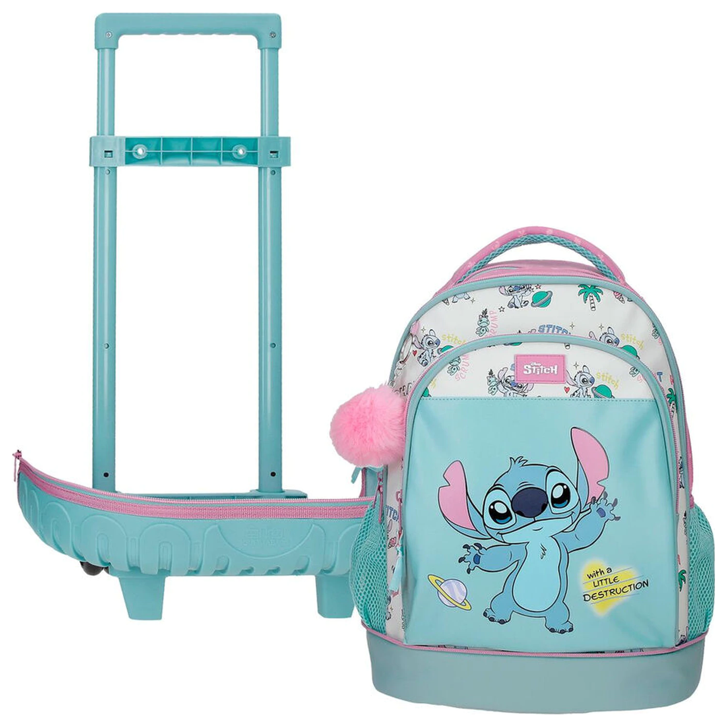 Disney Stitch Little Destruction extraible compact trolley 43cm zdjęcie produktu
