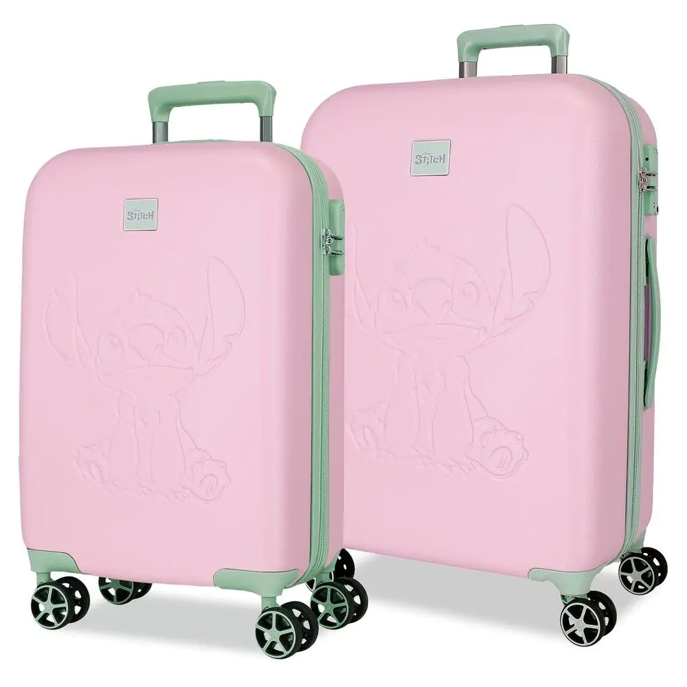 Disney Stitch Mauve ABS zestaw 2 walizek trolley zdjęcie produktu