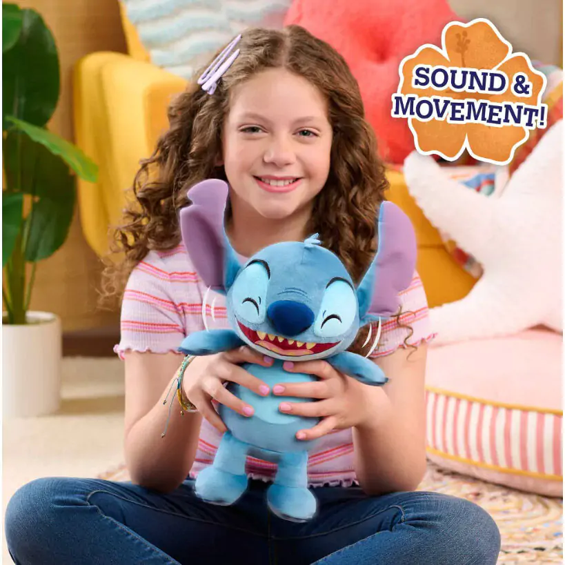 Disney Stitch pluszowa zabawka 28 cm dźwięk i ruch zdjęcie produktu