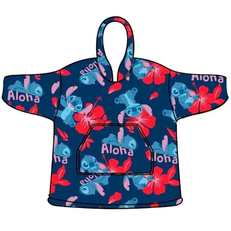 Bluza płaszcz oversize Disney Stitch dla dorosłych koralowa zdjęcie produktu