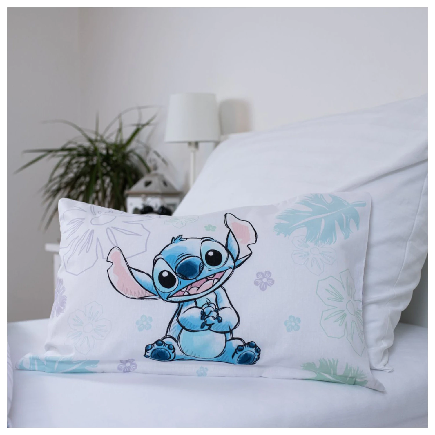Disney Stitch Ohana White Kids' Poszwa na kołdrę zdjęcie produktu