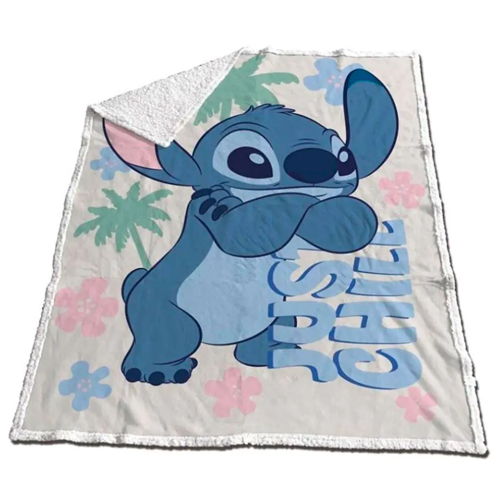 Koralowy koc sherpa Disney Stitch 130x170cm zdjęcie produktu