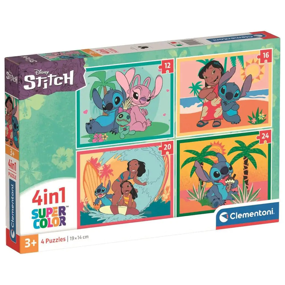 Puzzle Disney Stitch 12+16+20+24 elementy zdjęcie produktu