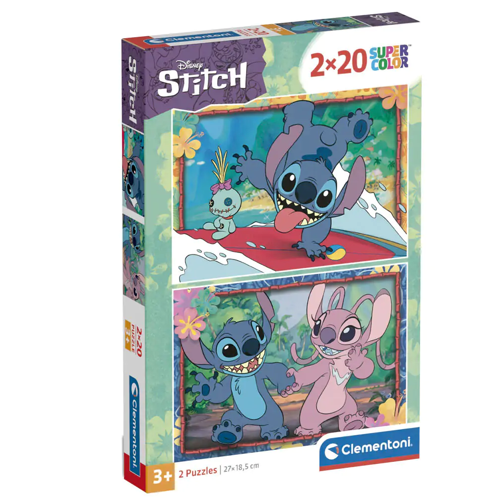 Puzzle Disney Stitch 2x20 elementów zdjęcie produktu