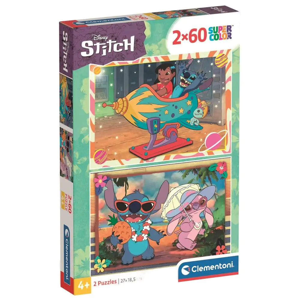 Puzzle Disney Stitch 2x60 elementów zdjęcie produktu