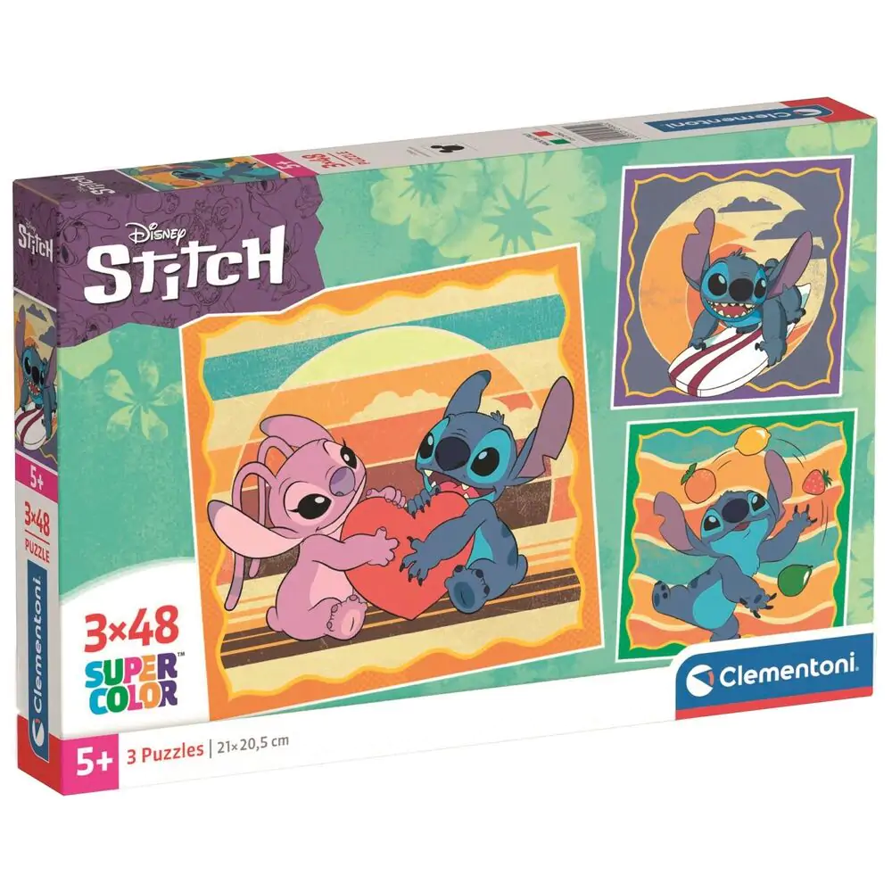 Puzzle Disney Stitch 3x48el. zdjęcie produktu