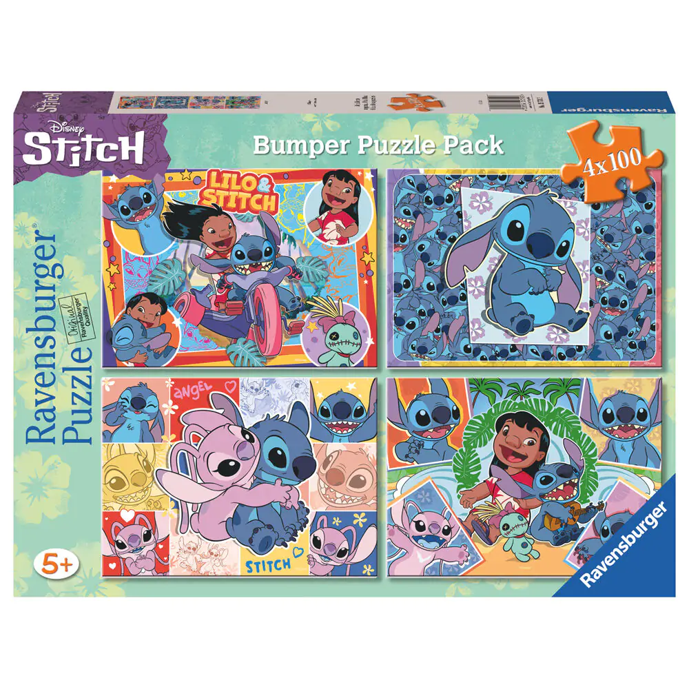 Puzzle Disney Stitch 4x100 elementów zdjęcie produktu