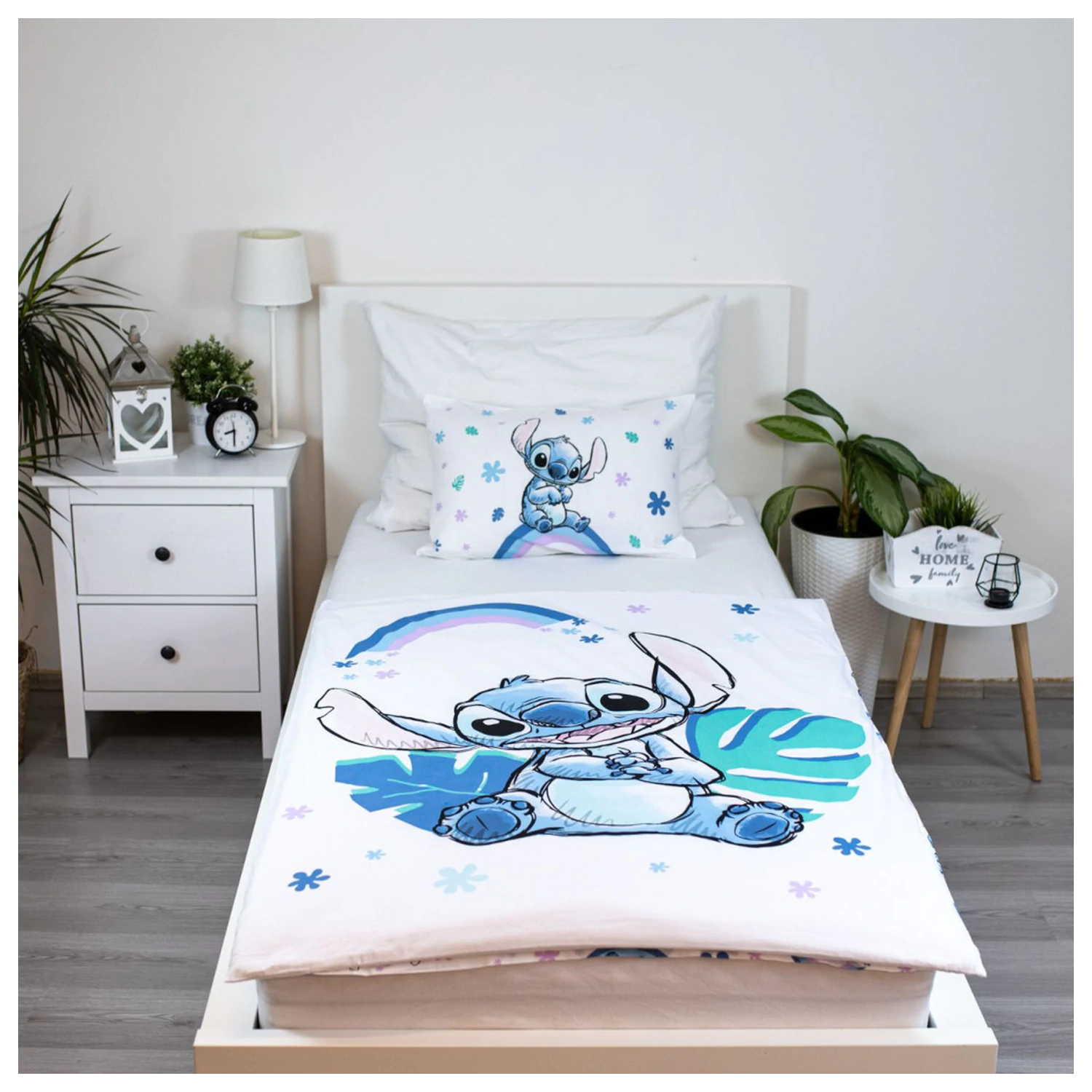 Disney Stitch Rainbow dziecięca, przedszkolna poszewka na kołdrę zdjęcie produktu