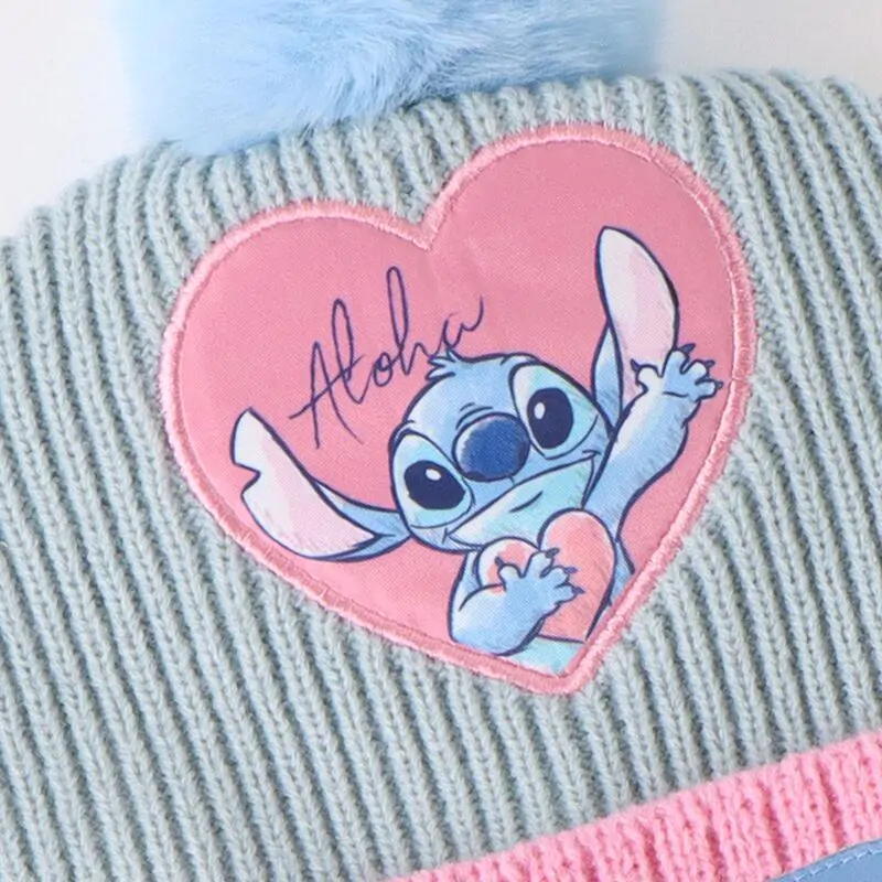 Disney Stitch zimowy komplet czapka komin rękawiczki zdjęcie produktu