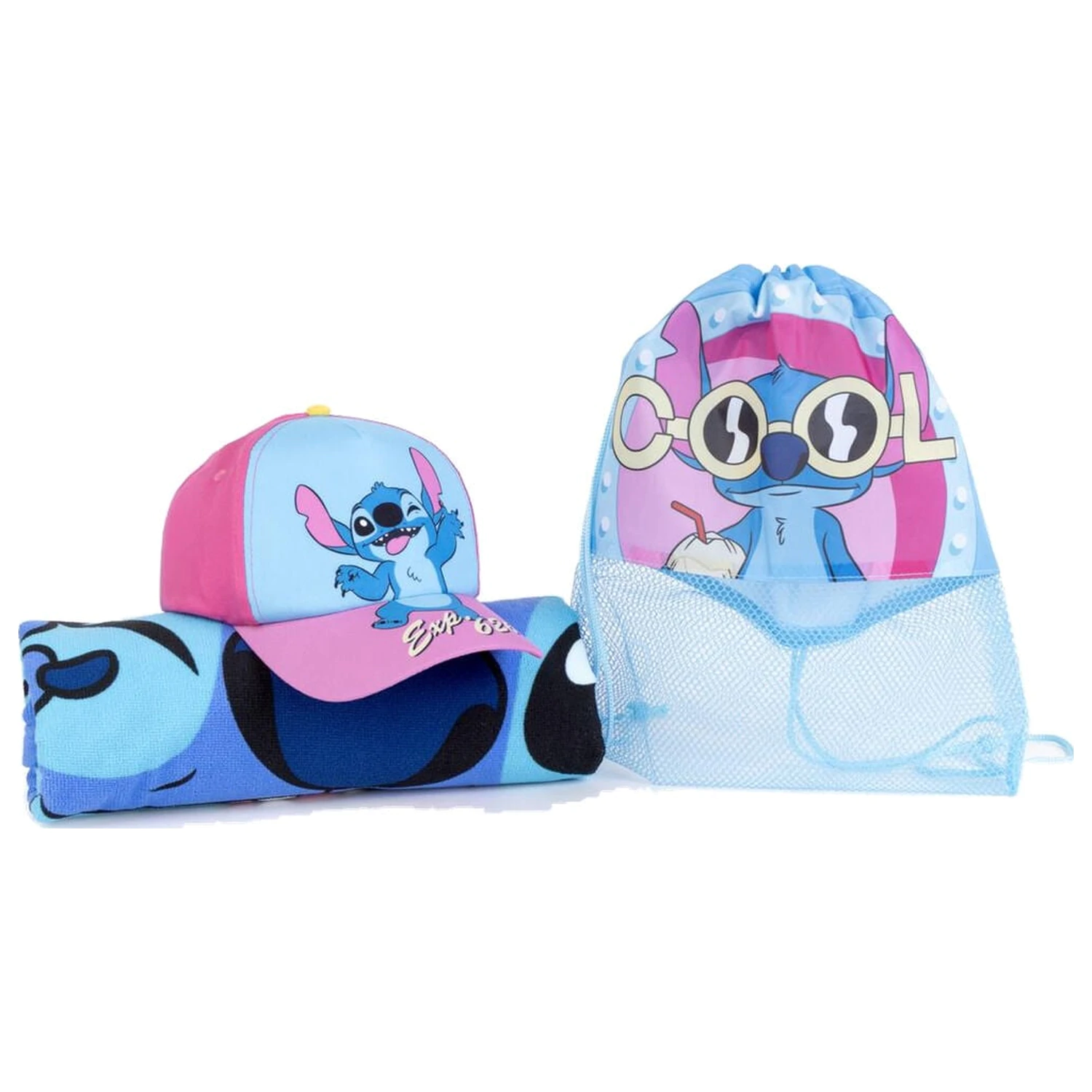 Zestaw Disney Stitch ręcznik, torba i czapka zdjęcie produktu