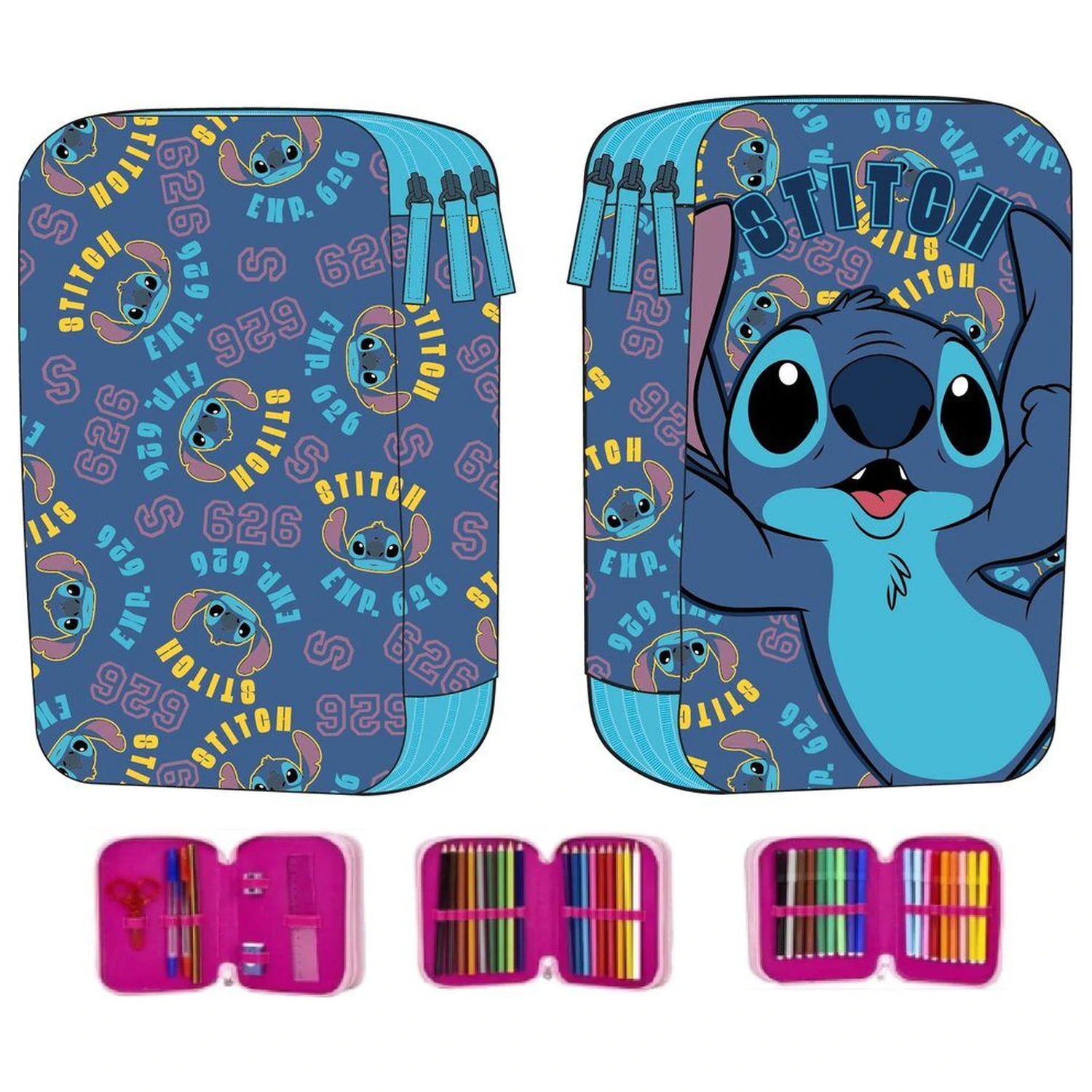 Disney Stitch potrójny piórnik zdjęcie produktu