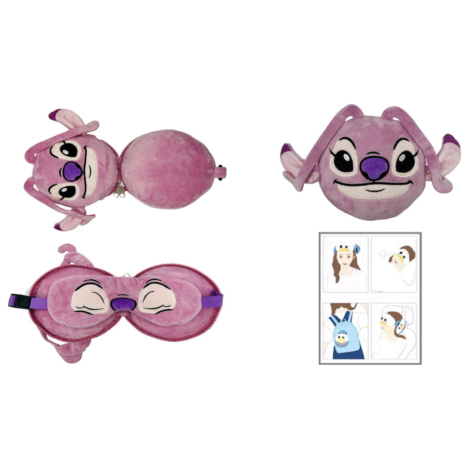 Disney Stitch podróżna poduszka + maska zdjęcie produktu