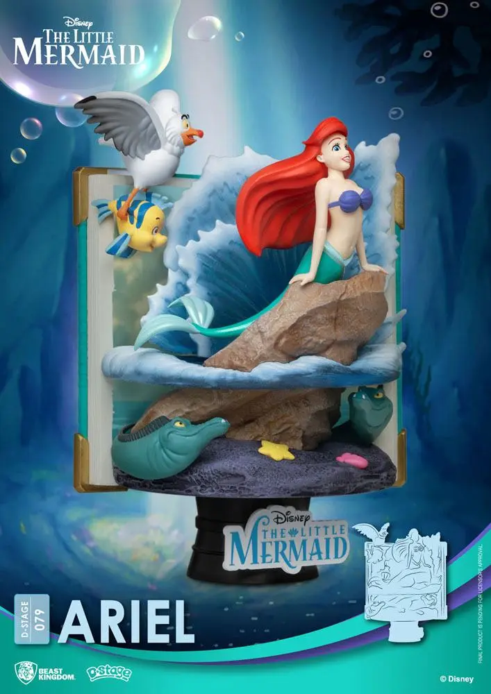 Disney Story Book Series D-Stage PVC Diorama Ariel 15 cm zdjęcie produktu