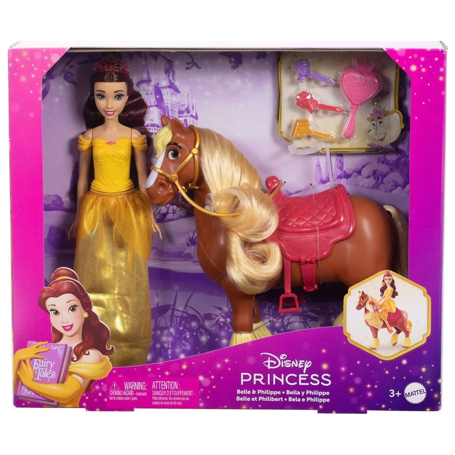Disney Beauty and the Beast lalka Bella i Philippe zdjęcie produktu
