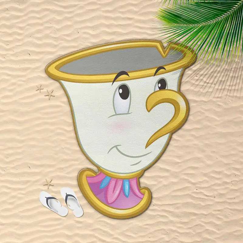 Disney Piękna i Bestia Chip ręcznik plażowy z mikrofibry zdjęcie produktu