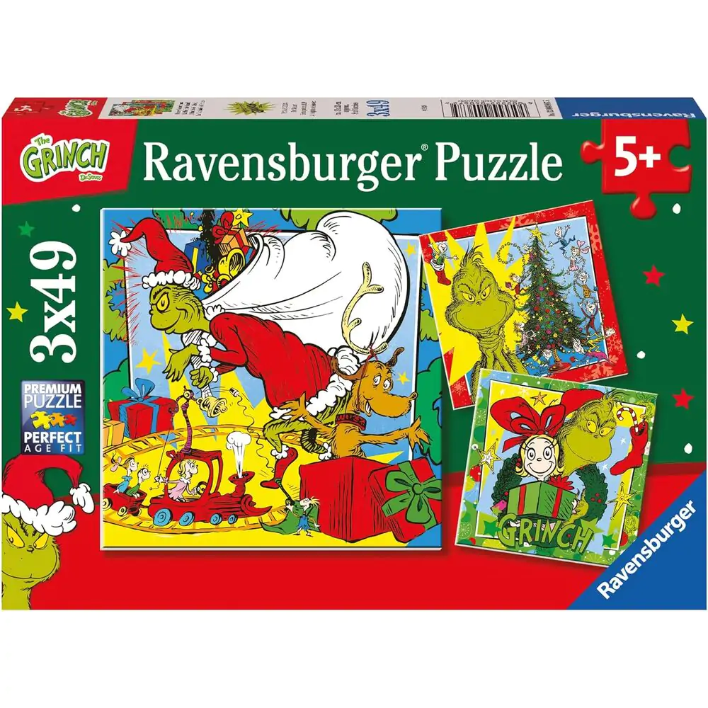 Puzzle Disney The Grinch 3x49 elementów zdjęcie produktu