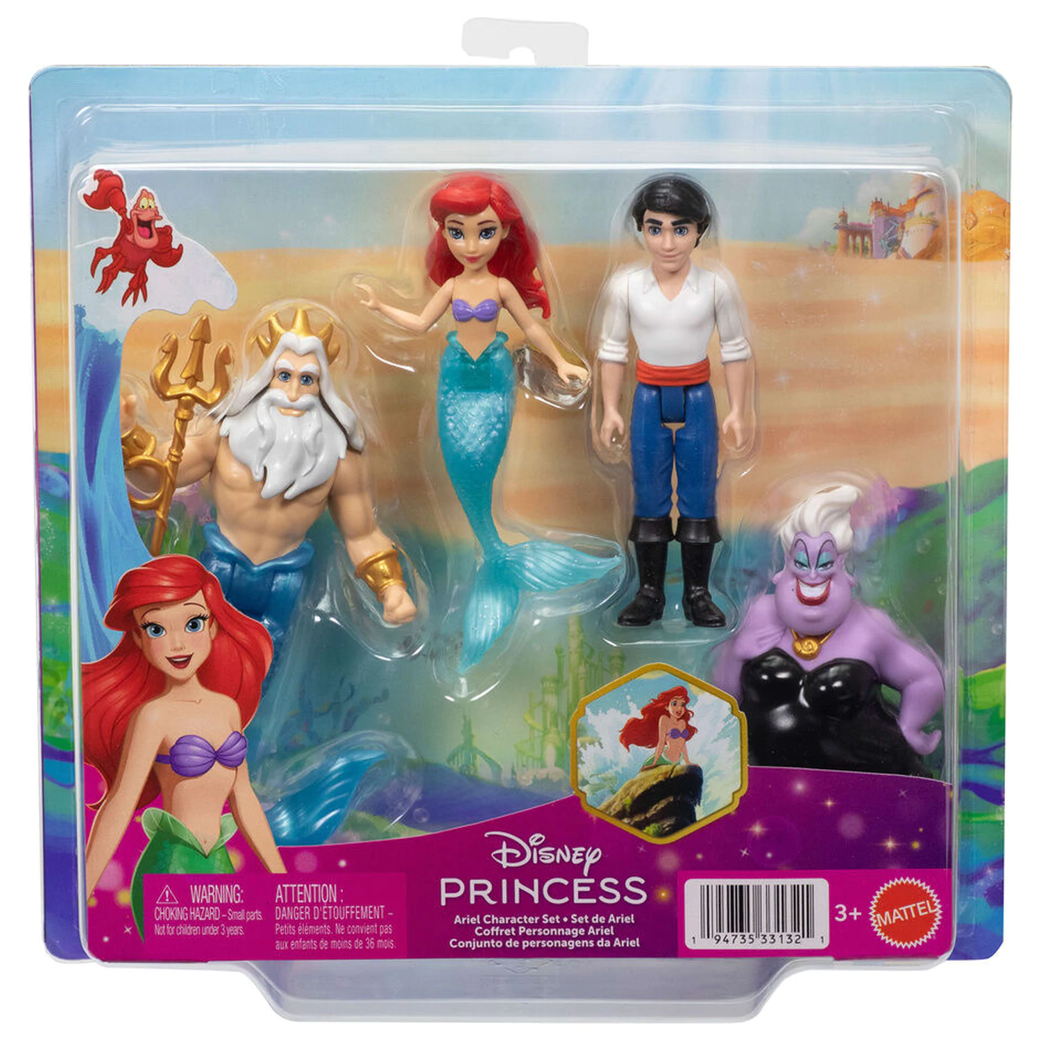 Disney The Little Mermaid pack 4 figurki zdjęcie produktu