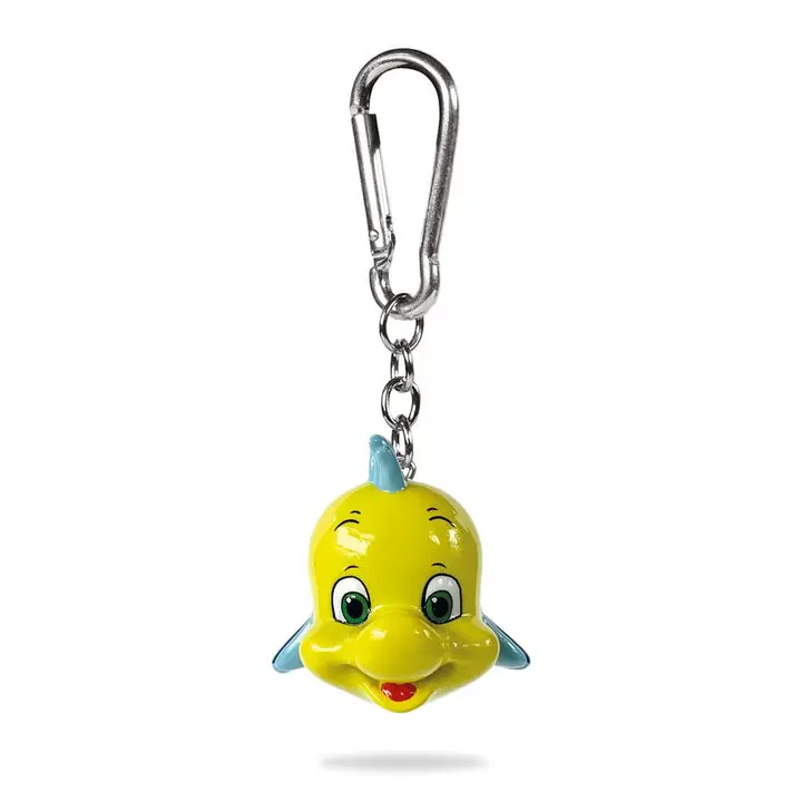 Disney 3D Gumowy Brelok Mała Syrenka Flounder 6 cm zdjęcie produktu