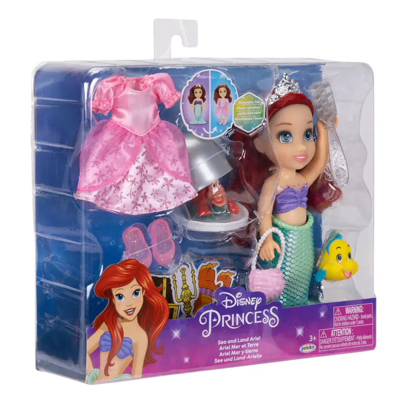 Disney Mała Syrenka Ląd i Morze Lalka Ariel 15 cm zdjęcie produktu