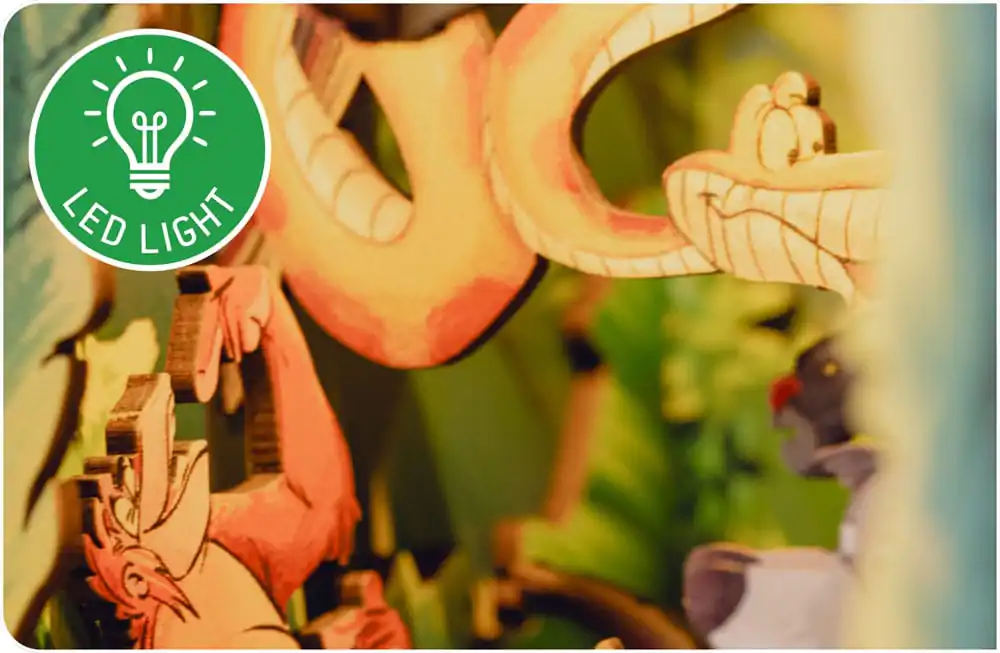 Disney Tiny Adventures Book Nook Mini Diorama Księga Dżungli 23 cm zdjęcie produktu