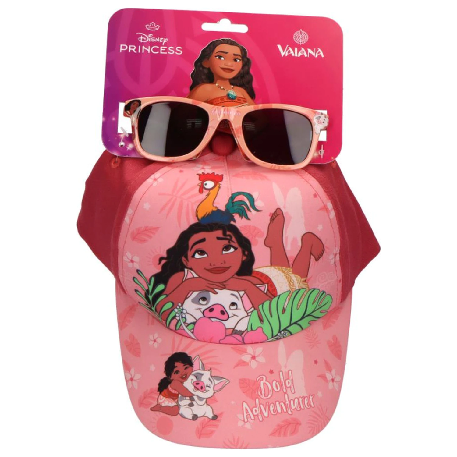 Disney Moana Zestaw Odważnego Poszukiwacza przygód Okulary przeciwsłoneczne i Czapka bejsbolówka zdjęcie produktu