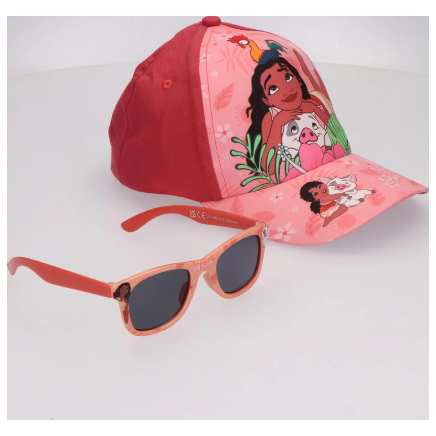 Disney Moana Zestaw Odważnego Poszukiwacza przygód Okulary przeciwsłoneczne i Czapka bejsbolówka zdjęcie produktu
