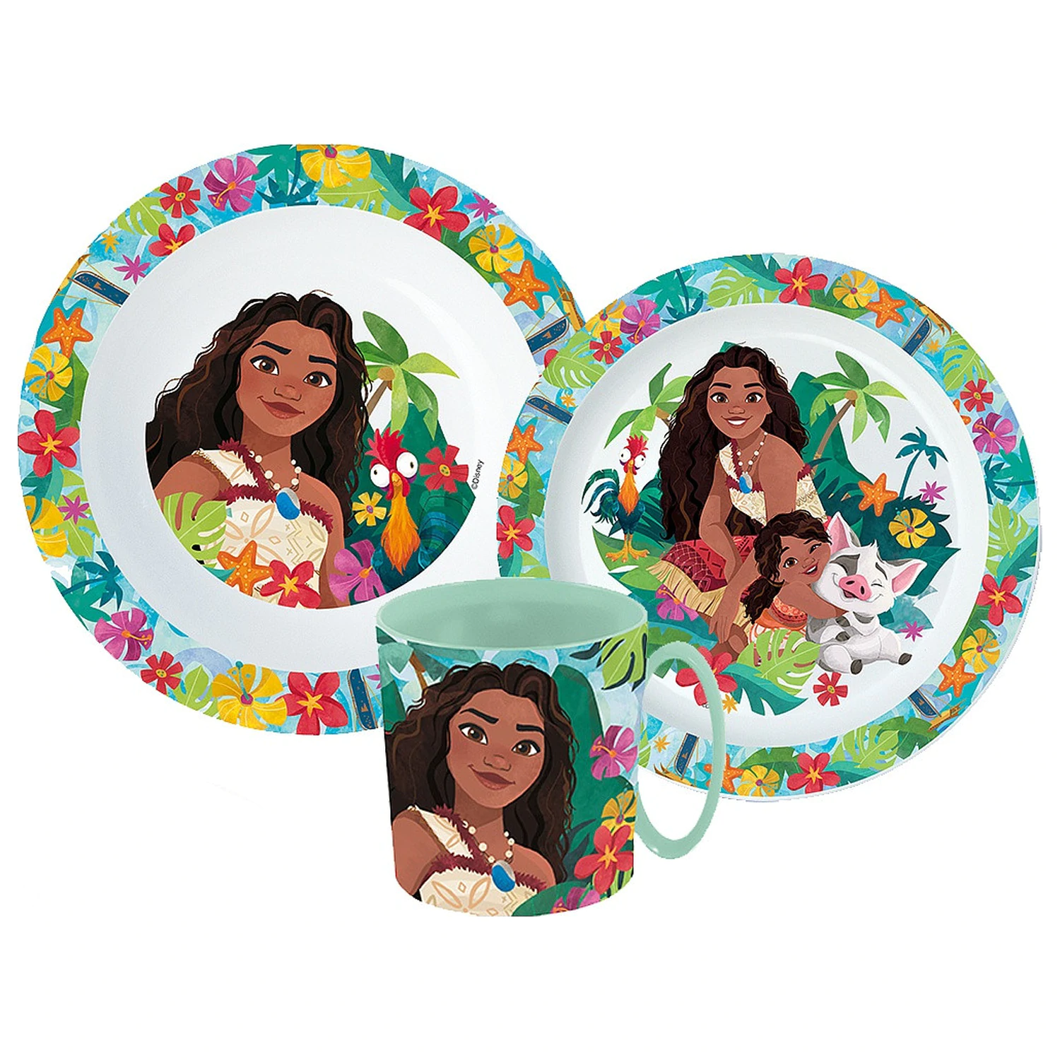 Disney Moana Lagoon Zestaw Naczyń, Zestaw z Micro Plastic z Kubkiem zdjęcie produktu