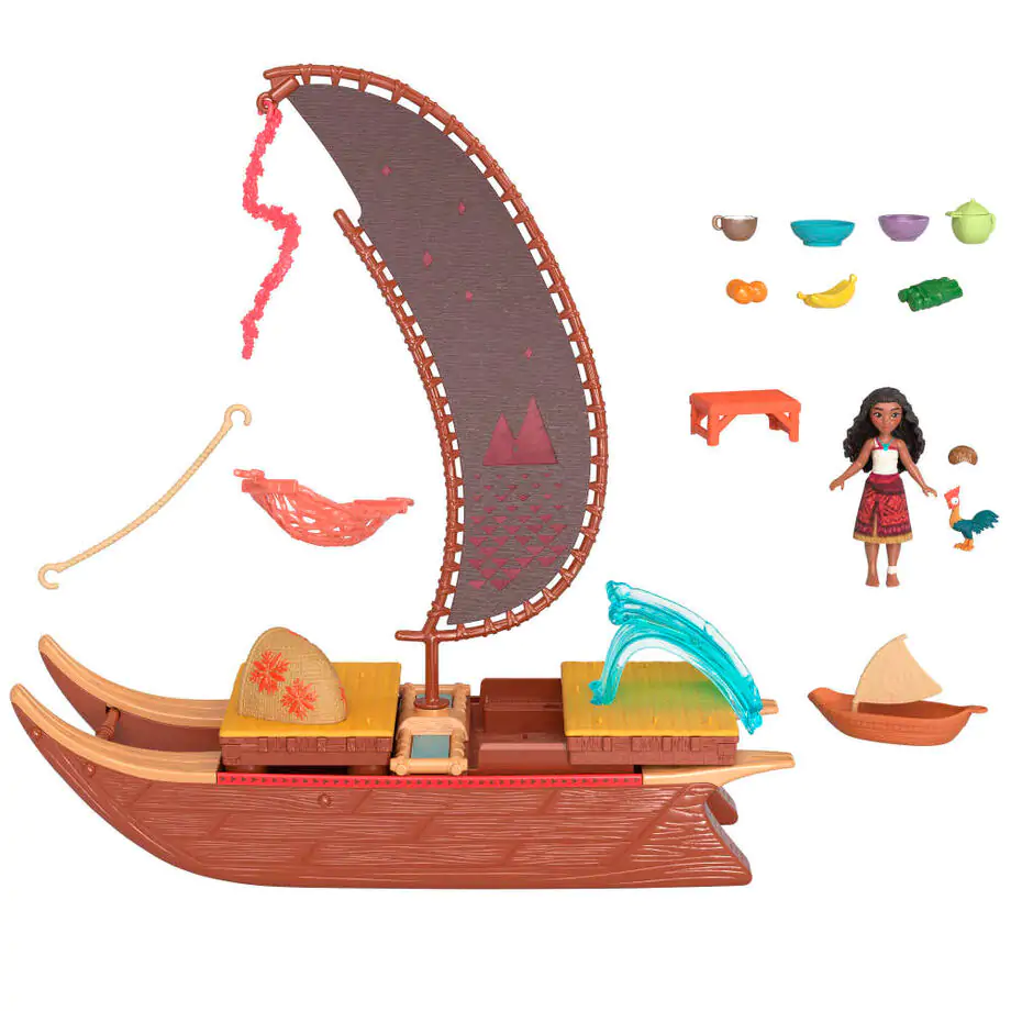 Disney Vaiana Moana 2 Adventure Canoe zestaw do zabawy zdjęcie produktu