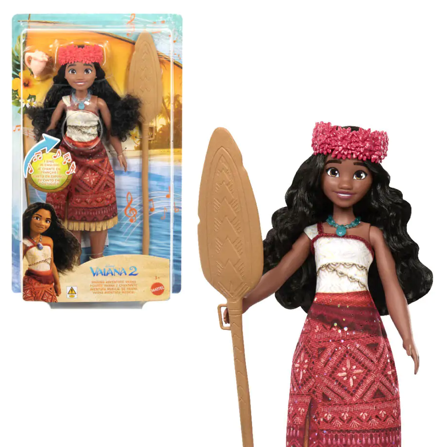 Disney Vaiana Moana 2 Śpiewająca przygodowa lalka Vaiana zdjęcie produktu
