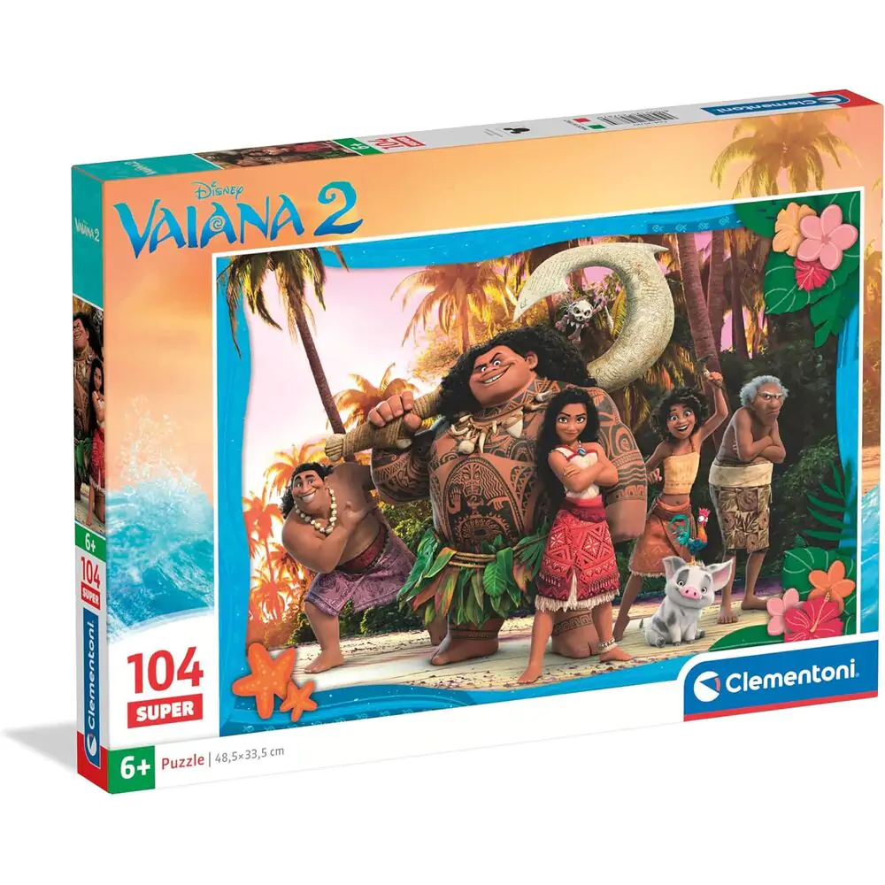 Disney Vaiana Moana 2 Super Puzzle 104 elementy zdjęcie produktu