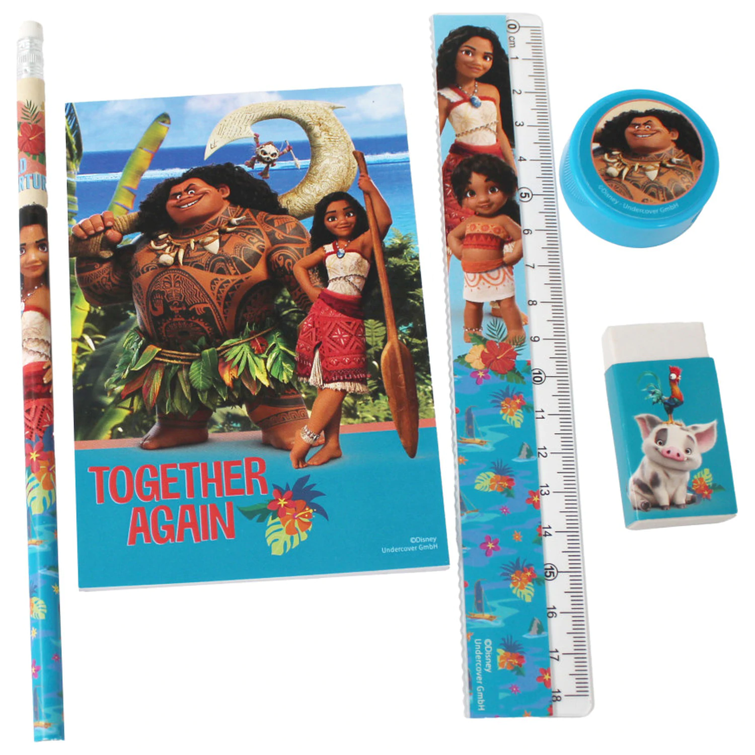 Disney Moana Together Again Zestaw materiałów piśmienniczych 5 sztuk zdjęcie produktu