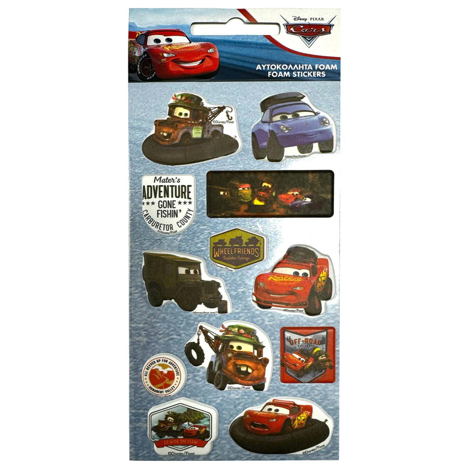 Disney Cars Adventure Puszysty piankowy zestaw naklejek zdjęcie produktu