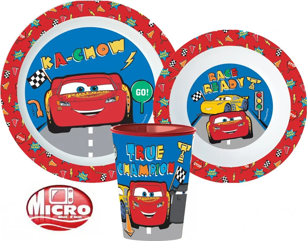 Zestaw naczyń Disney Cars, zestaw z mikroplastiku zdjęcie produktu