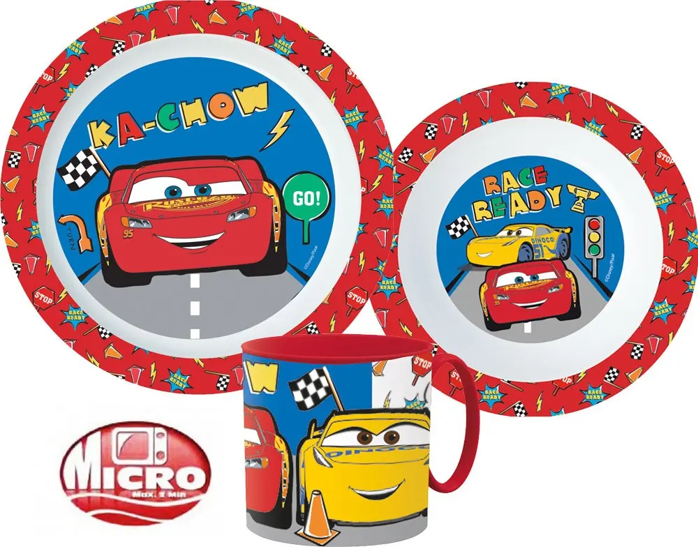 Zestaw naczyń Disney Cars, micro plastic set zdjęcie produktu