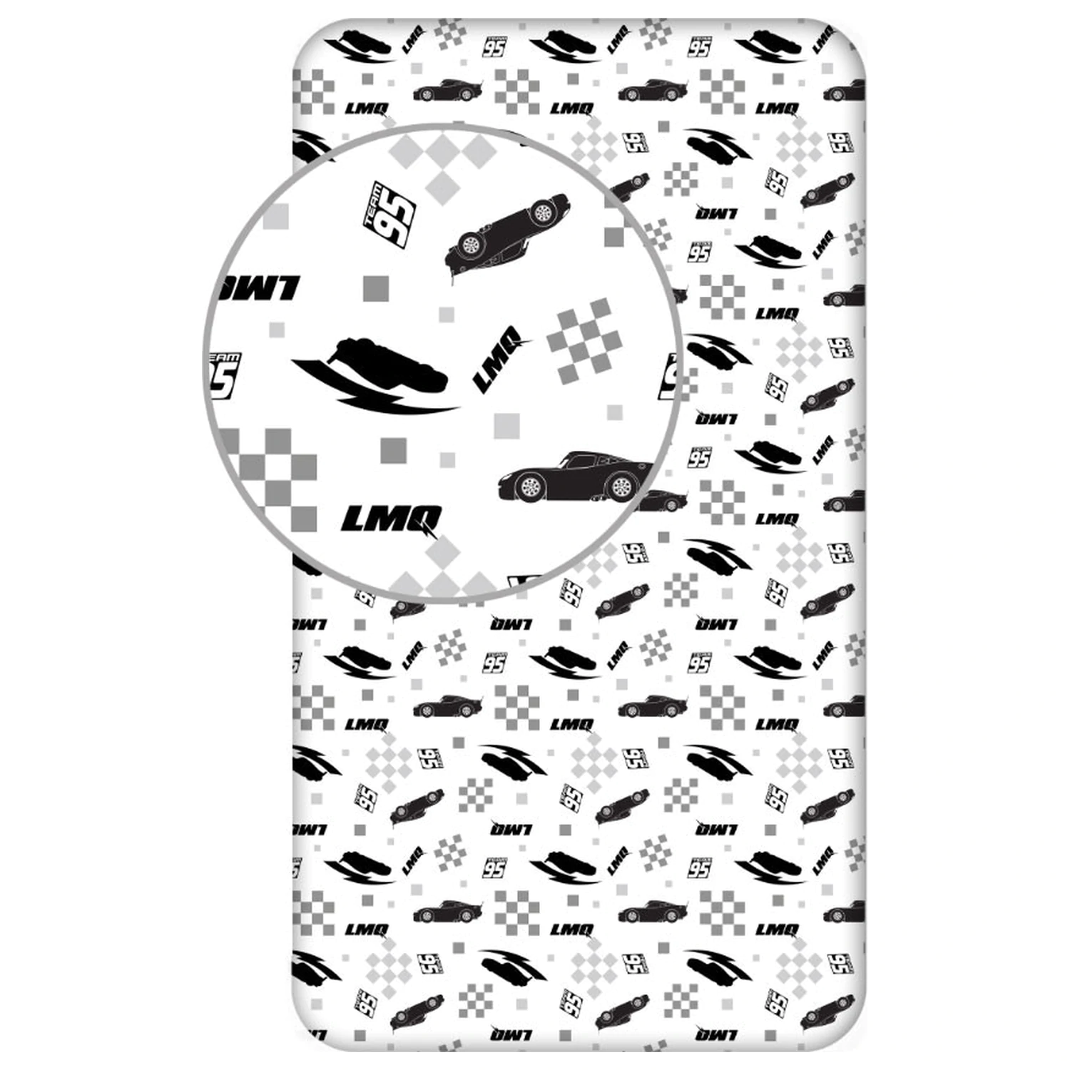 Disney Cars LMQ Prześcieradło z Gumką 90x200 cm zdjęcie produktu