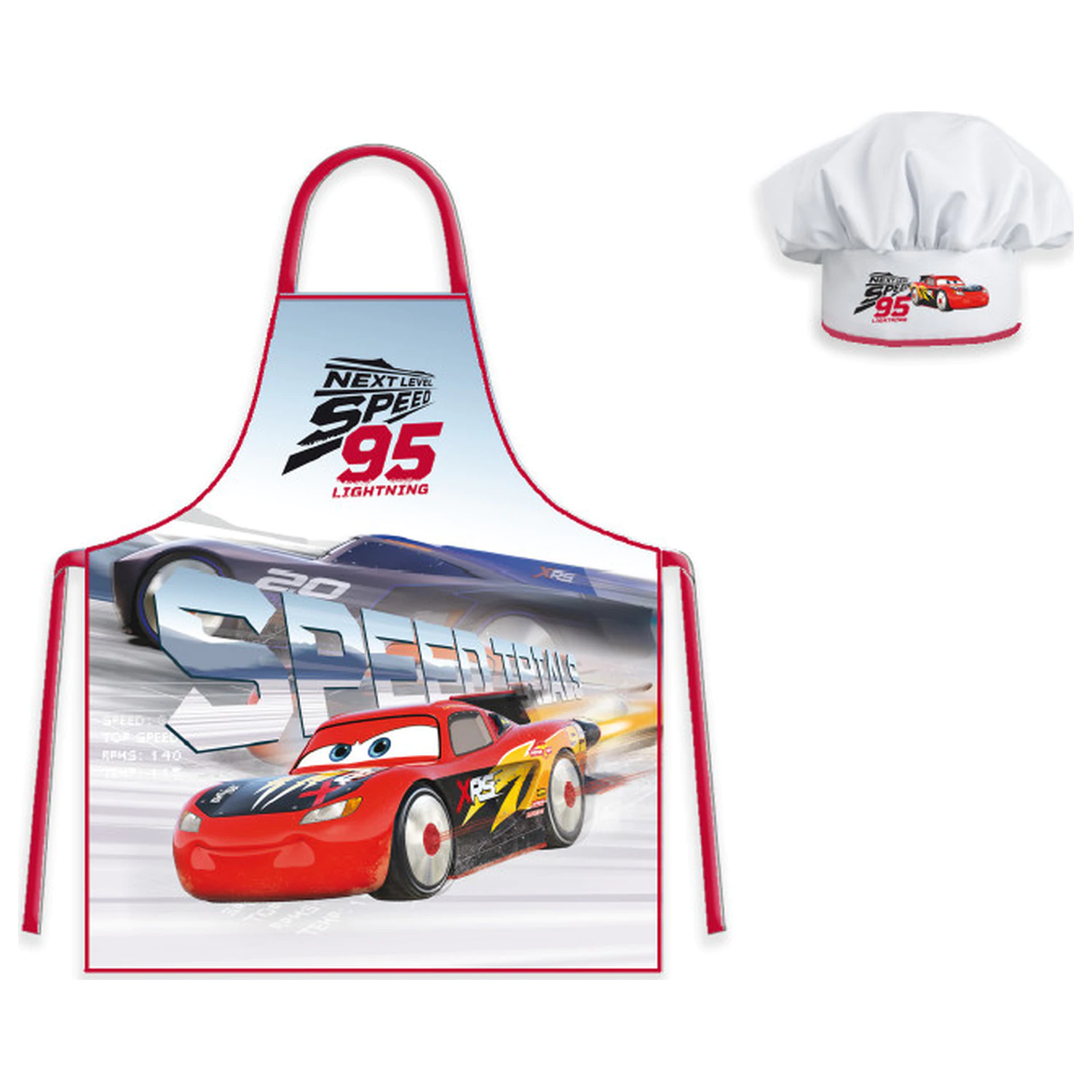 Disney Cars Next Level Fartuszek dziecięcy, 2-częściowy zestaw zdjęcie produktu